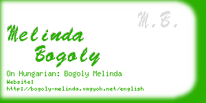 melinda bogoly business card